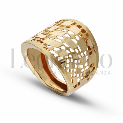 Anello a fascia da Donna in Oro Giallo